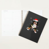 Grappige Bernese Berghond Verlicht Kerstmis Matchi Planner (Display)