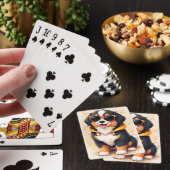 Grappige Bernese Mountain Dog Kawaii Hond Pokerkaarten (Insitu)