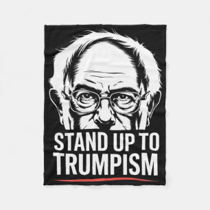 Grappige Bernie Sanders Senator Staat Op Tegen Tru Fleece Deken