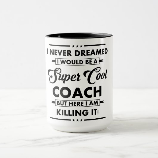 Grappige Beroep/Professie Super Coach Mok (Midden)