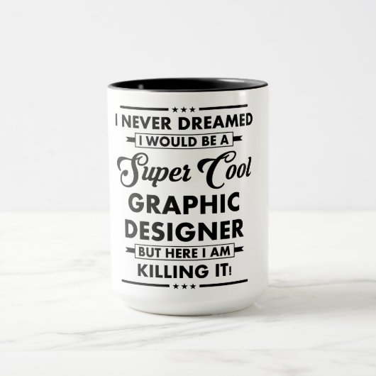 Grappige Beroep/Professie Super Coole Ontwerper Mok (Midden)