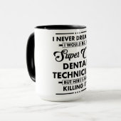 Grappige Beroep/Professie Super Coole Technicus Mok (Voorkant links)