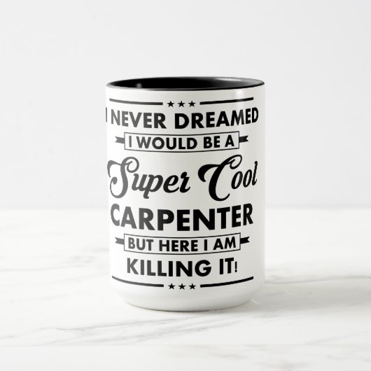 Grappige Beroep/Professie Super Coole Timmerman Mok (Midden)