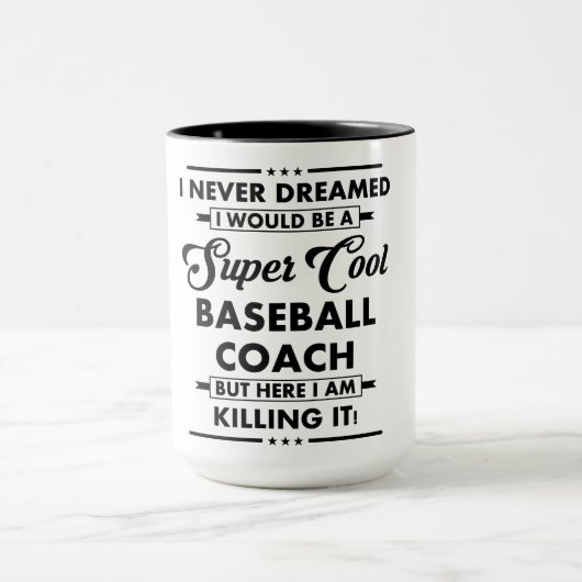 Grappige Beroep/Professie Super Honkbal Coach Mok (Midden)