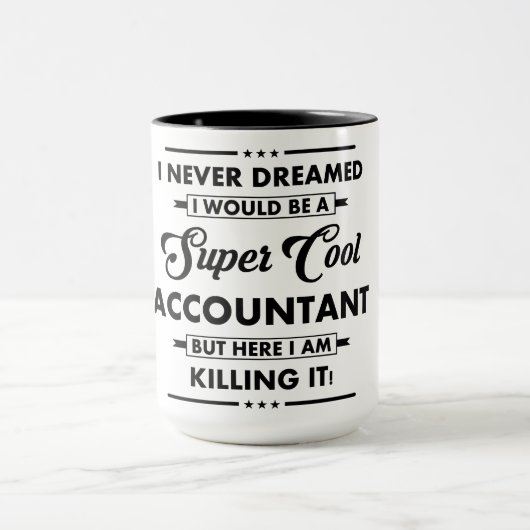 Grappige Beroep/Professie Super Koude Accountant Mok (Midden)
