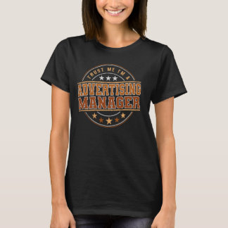 Grappige beroepsofferte in een Adverteren manager T-shirt