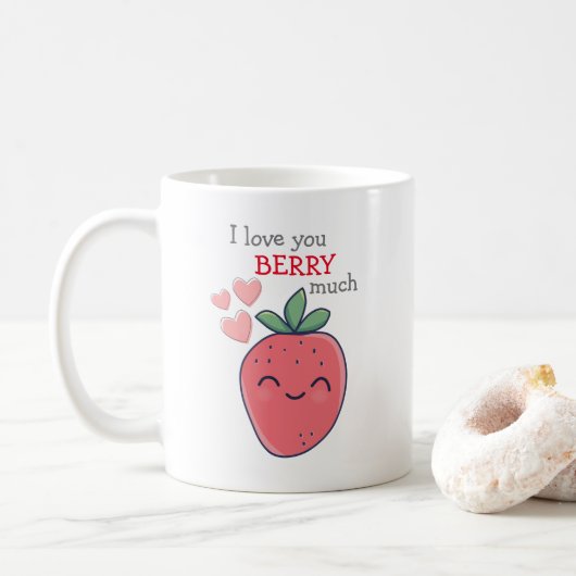 Grappige Bes Ik Hou Van Jou Koffiemok (Met donut)