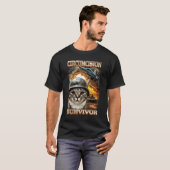 Grappige Besnijdenis Overlevende Kat Vreemd Specif T-shirt (Voorkant volledig)