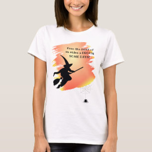 Grappige 'Best of Us' Rijdt op een Bezem Halloween T-shirt
