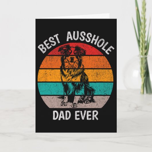 Grappige beste Ausshole papa ooit Australische her Kaart (Voorkant)