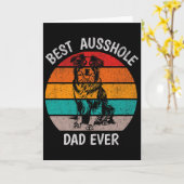 Grappige beste Ausshole papa ooit Australische her Kaart (Gele Bloem)