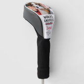 Grappige Beste Golfer Aangepaste Foto Vaderdag Golfheadcover (Schuin)