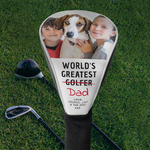 Grappige Beste Golfer Aangepaste Foto Vaderdag Golfheadcover