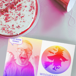 Grappige beste heksen voor u gefilterde foto kaart