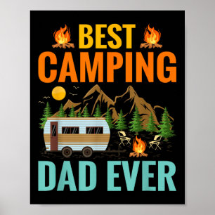 Grappige Beste Kampeer Vader Ooit Vaderdag Avontuu Poster