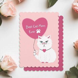 Grappige Beste Kat Moeder Ooit Moederdag  Feestdagenkaart
