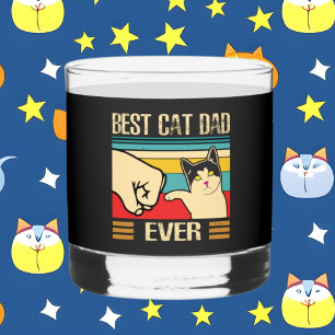 Grappige beste kat Pap ooit woord kunst Whisky Glas