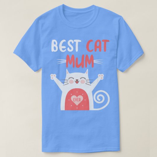 Grappige beste kattenmoeder ooit t Moederdag Beste T-shirt (Design voorkant)