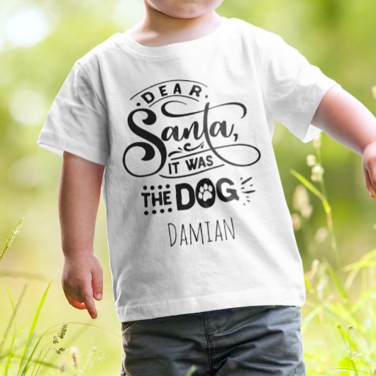Grappige Beste Kerstman het was de Hond Persoonlij T-shirt