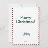 Grappige Beste Kerstman In Mijn Verdediging Kerstm Feestdagenkaart (Achterkant)