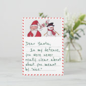 Grappige Beste Kerstman In Mijn Verdediging Kerstm Feestdagenkaart (Staand voorkant)