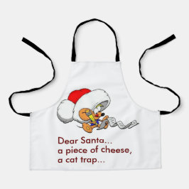 Grappige Beste Kerstman Muis Kerstlijst Klein Schort