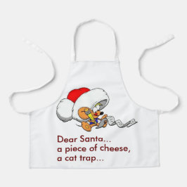 Grappige Beste Kerstman Muis Kerstlijst Klein Schort