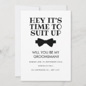 Grappige beste man voorstel kaart, Bruidsjonker vo Kaart (Voorkant)