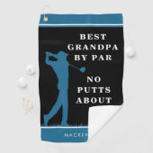 Grappige Beste Opa By Par - Geen Putts Meer Te Doe Golfhanddoek (Insitu)
