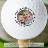 Grappige BESTE OPA DOOR PAR Foto Aangepaste Kleure Golfballen
