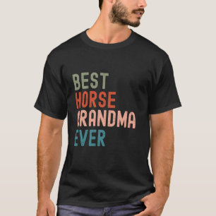 Grappige Beste Paard Oma Ooit Essentiële Vintage R T-shirt