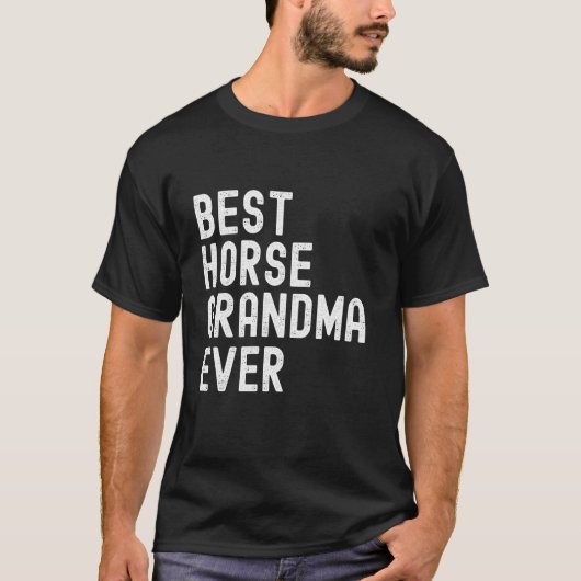 Grappige Beste Paard Oma Ooit Onmisbaar T-shirt (Voorkant)