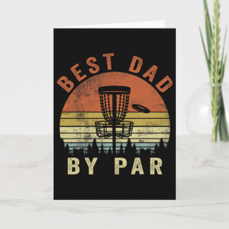 Grappige Beste Papa By Par Disc Golf Vaderdag Mann Kaart