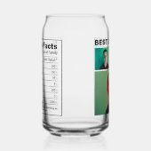 Grappige beste papa ooit foto | Voedingsfeiten Blikvorm Glas (Rechts)