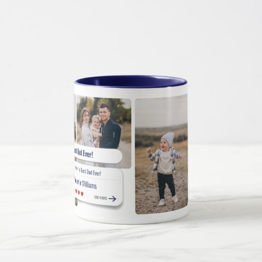 Grappige beste papa ooit foto zoekmachine resultat mok (Midden)