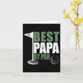 Grappige Beste Papa Par Vaderdag Golf Vader Opa Kaart (Gele Bloem)