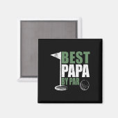 Grappige Beste Papa Par Vaderdag Golf Vader Opa Magneet (Voorkant / Achterkant)