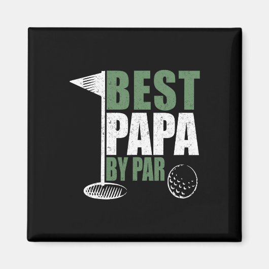 Grappige Beste Papa Par Vaderdag Golf Vader Opa Magneet (Voorkant)