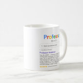 Grappige beste professor zoeken met persoonlijke b koffiemok (Voorkant rechts)
