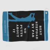 Grappige beste stiefvader door par - geen putts ov golfhanddoek (Horizontaal)