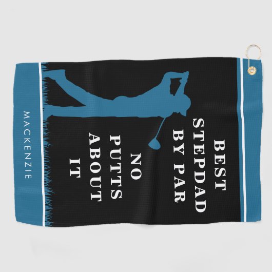 Grappige beste stiefvader door par - geen putts ov golfhanddoek (Horizontaal)