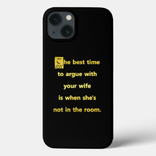 Grappige beste tijd om ruzie te maken met je vrouw Case-Mate iPhone case