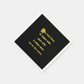 Grappige beste tijd om te discussiëren met je vrou servet (Hoek)