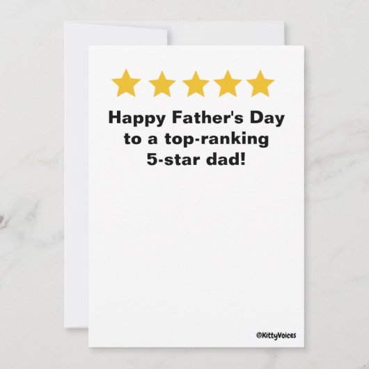 Grappige beste vader ooit Vaderdag gepersonaliseer Kaart (Achterkant)