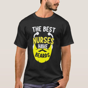 Grappige Beste Verplegers Hebben Baarden Baardige T-shirt