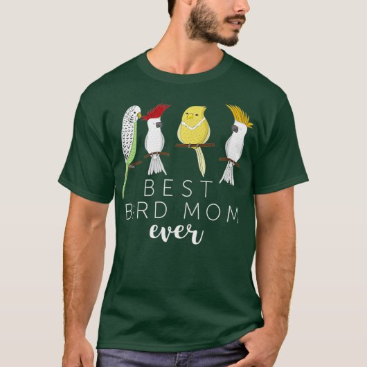 Grappige Beste Vogel Moeder Ooit Papegaai Vogels G T-shirt (Voorkant)