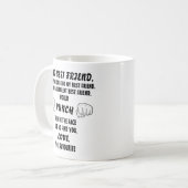 Grappige beste vriend cadeaus voor beste vriend koffiemok (Voorkant links)