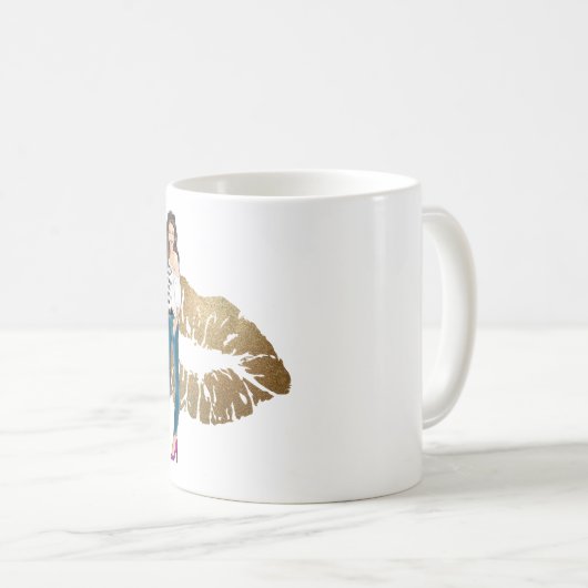 Grappige Beste Vriend(in) SLECHTE INVLOED Caricatu Koffiemok (Voorkant rechts)