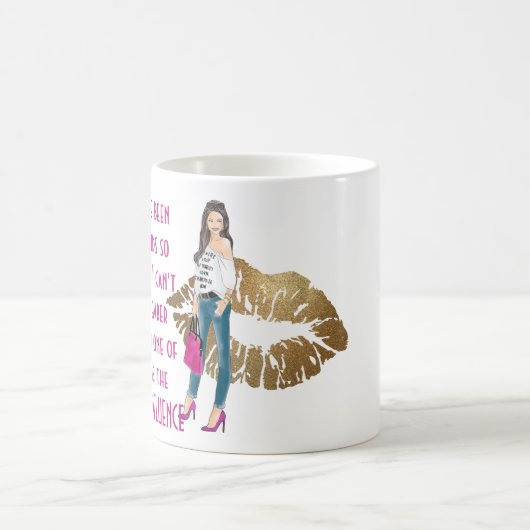 Grappige Beste Vriend(in) SLECHTE INVLOED Caricatu Koffiemok (Center)