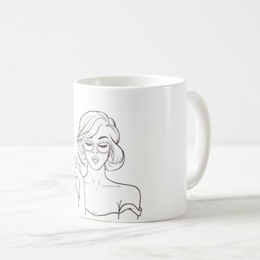 Grappige Beste Vriend(in) SLECHTE INVLOED Citaat H Koffiemok (Voorkant rechts)